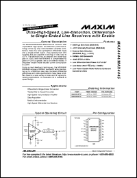 datasheet for MAX4492ASD by Maxim Integrated Producs