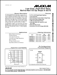 datasheet for MAX4508CAE by Maxim Integrated Producs