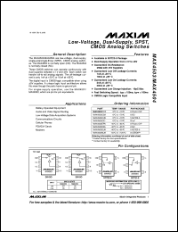 datasheet for MAX4511CPE by Maxim Integrated Producs