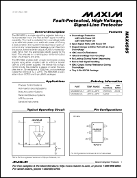 datasheet for MAX4514CPA by Maxim Integrated Producs