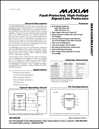datasheet for MAX4516CPA by Maxim Integrated Producs