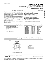 datasheet for MAX4536CPE by Maxim Integrated Producs