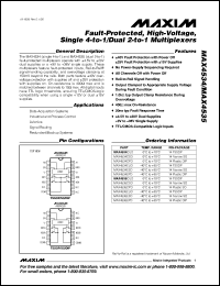 datasheet for MAX4548EAX by Maxim Integrated Producs