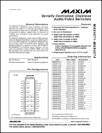 datasheet for MAX4586EUB by Maxim Integrated Producs