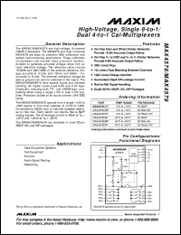 datasheet for MAX4588CAI by Maxim Integrated Producs