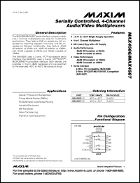 datasheet for MAX4599EXT-T by Maxim Integrated Producs