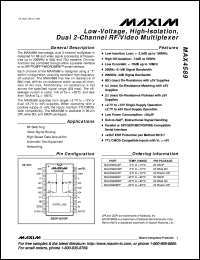 datasheet for MAX4604CSE by Maxim Integrated Producs