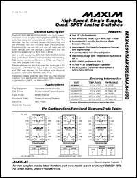datasheet for MAX4607CSE by Maxim Integrated Producs