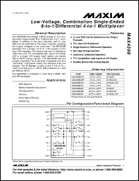 datasheet for MAX4610CUD by Maxim Integrated Producs