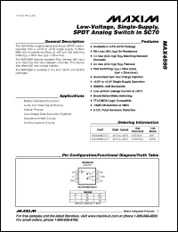 datasheet for MAX4613CPE by Maxim Integrated Producs