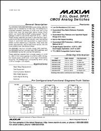 datasheet for MAX4614CUD by Maxim Integrated Producs