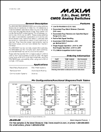 datasheet for MAX4621CSE by Maxim Integrated Producs