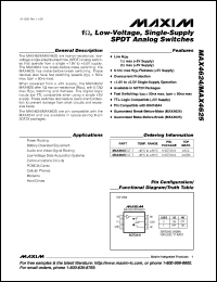 datasheet for MAX4664CPE by Maxim Integrated Producs
