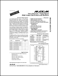 datasheet for MAX4680CAE by Maxim Integrated Producs
