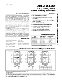 datasheet for MAX473CPA by Maxim Integrated Producs