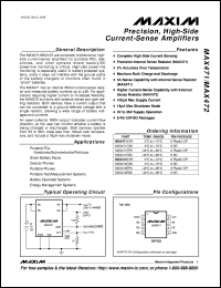 datasheet for MAX481CPA by Maxim Integrated Producs