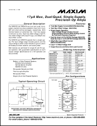 datasheet for MAX496CPE by Maxim Integrated Producs