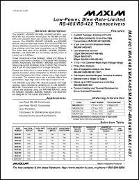 datasheet for MAX500BC/D by Maxim Integrated Producs