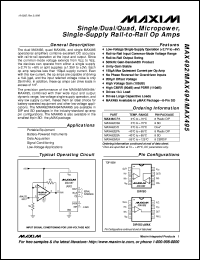 datasheet for MAX501ACNG by Maxim Integrated Producs