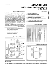 datasheet for MAX5018AIPG by Maxim Integrated Producs