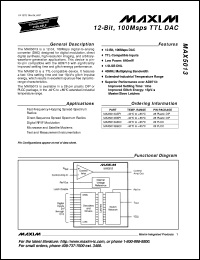 datasheet for MAX509BCPP by Maxim Integrated Producs