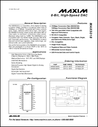 datasheet for MAX5100BEUP by Maxim Integrated Producs