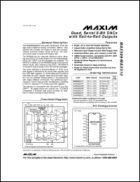 datasheet for MAX512CPD by Maxim Integrated Producs