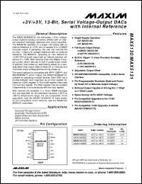 datasheet for MAX5152BMJE by Maxim Integrated Producs