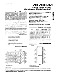 datasheet for MAX5156BCPE by Maxim Integrated Producs