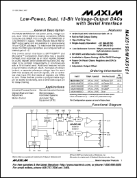 datasheet for MAX5161NEUT by Maxim Integrated Producs