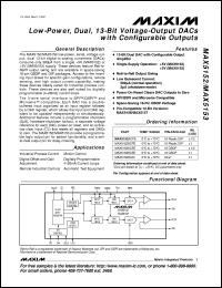 datasheet for MAX517ACPA by Maxim Integrated Producs