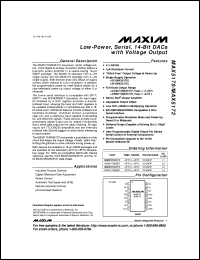 datasheet for MAX5181BEEG by Maxim Integrated Producs