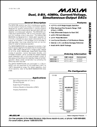 datasheet for MAX525ACPP by Maxim Integrated Producs