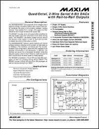 datasheet for MAX5253ACPP by Maxim Integrated Producs