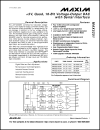 datasheet for MAX5302CUA by Maxim Integrated Producs