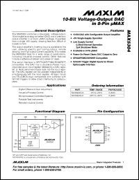 datasheet for MAX535ACPA by Maxim Integrated Producs