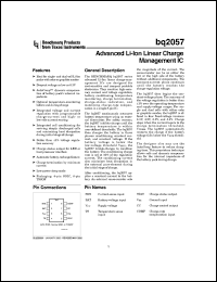 datasheet for BQ2057CPN-C1 by Texas Instruments