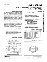 datasheet for MAX5352ACPA by Maxim Integrated Producs