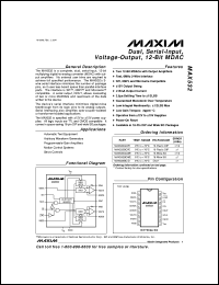 datasheet for MAX5354CPA by Maxim Integrated Producs