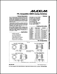 datasheet for DG301CJ by Maxim Integrated Producs