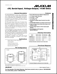 datasheet for MAX555CQK by Maxim Integrated Producs