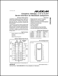 datasheet for MAX603CPA by Maxim Integrated Producs
