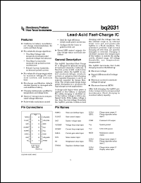 datasheet for BQ2031SN-A5 by Texas Instruments