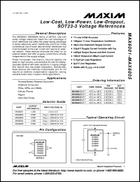 datasheet for MAX6101EUR-T by Maxim Integrated Producs