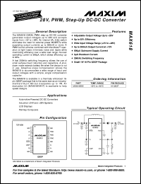 datasheet for MAX6225ACPA by Maxim Integrated Producs