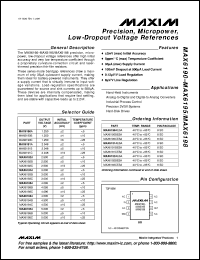 datasheet for MAX629C/D by Maxim Integrated Producs