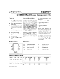 datasheet for BQ2002FPN by Texas Instruments