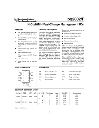 datasheet for BQ2002FSN by Texas Instruments