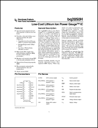 datasheet for BQ2050HSN-A304TR by Texas Instruments