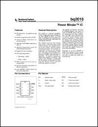 datasheet for BQ2018TS-E1TR by Texas Instruments